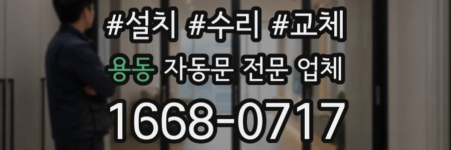 용동 자동문 전문 업체