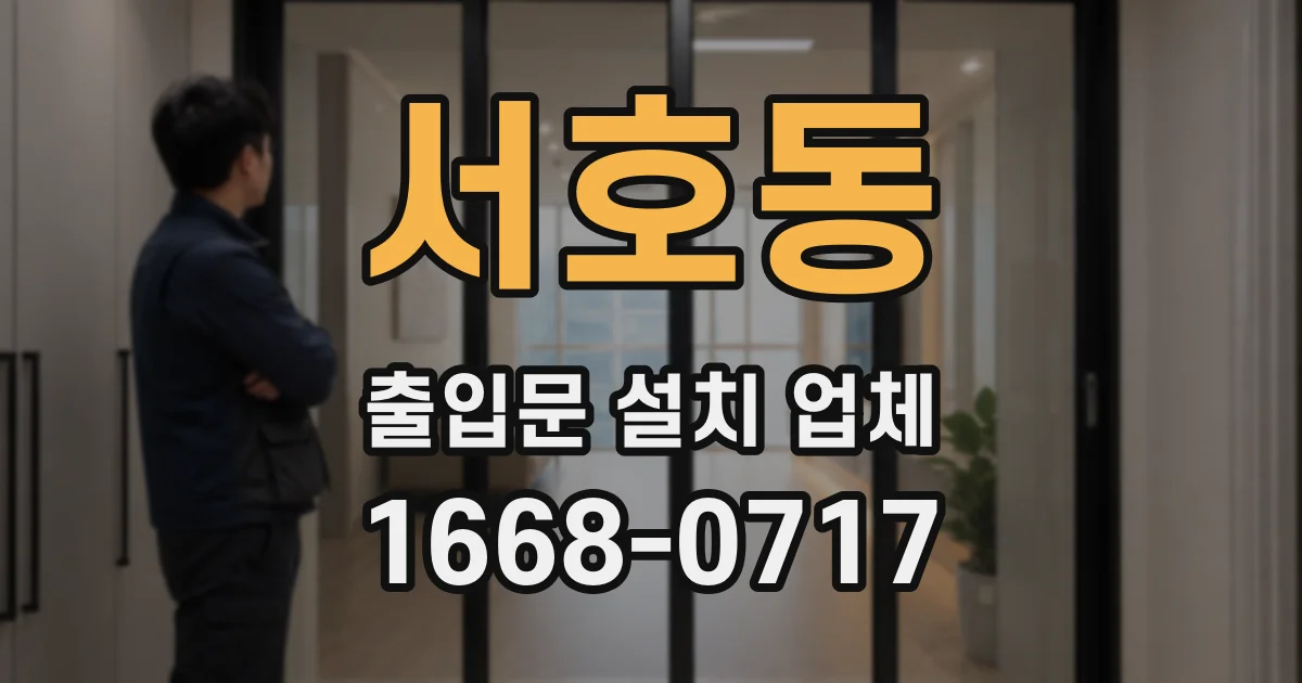 서호동 출입문 설치 업체