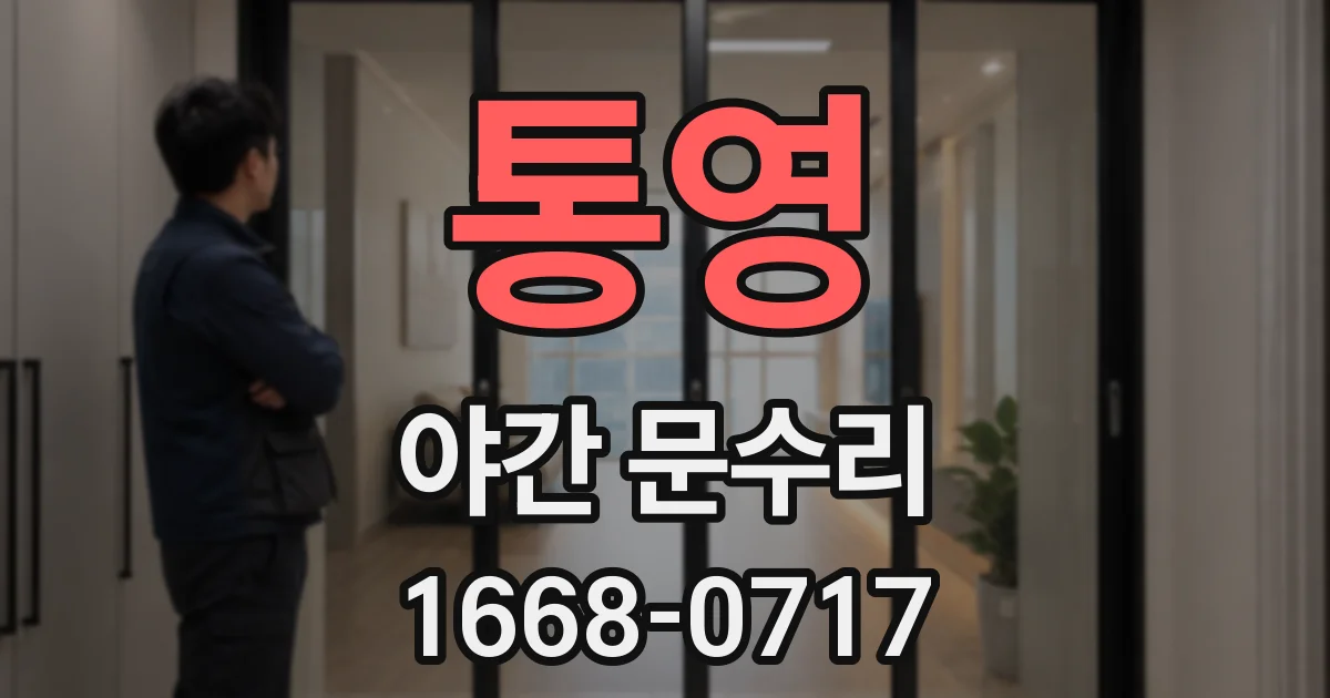 통영 야간 문수리