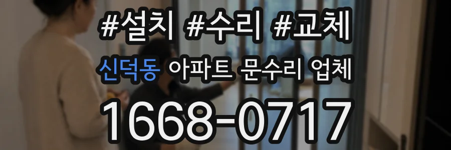 신덕동 아파트 문수리 업체