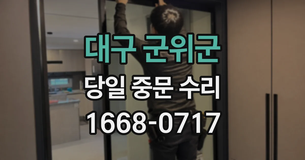 대구 군위군 당일 중문 수리