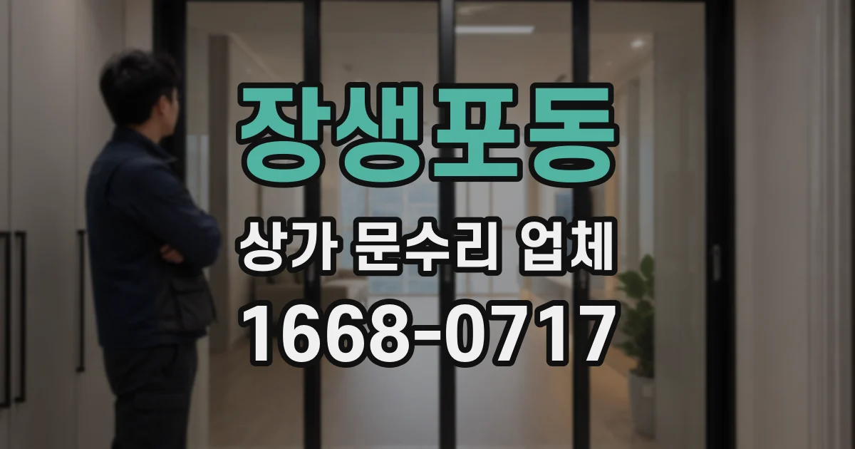 장생포동 상가 문수리 업체