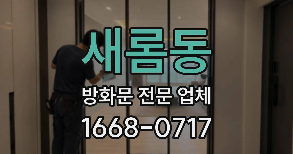 새롬동 방화문 전문 업체