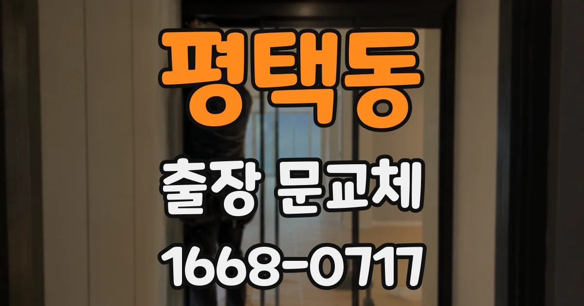 평택동 출장 문교체