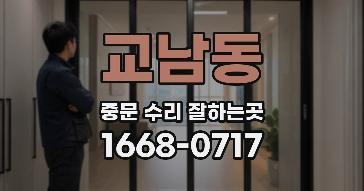 교남동 중문 수리 잘하는곳