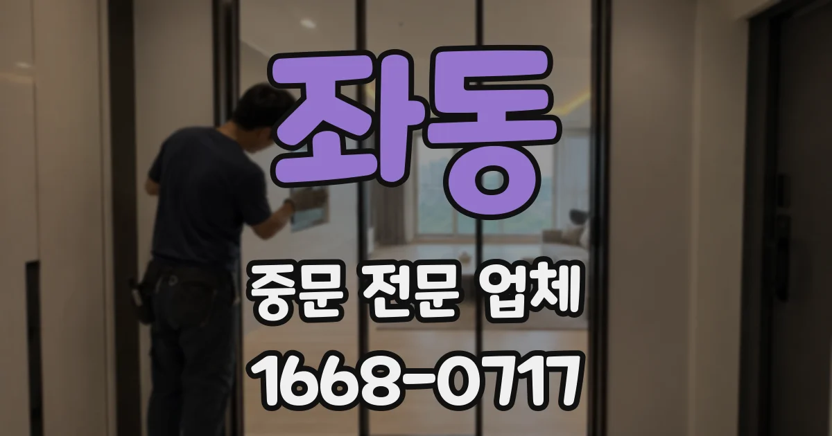 좌동 중문 전문 업체