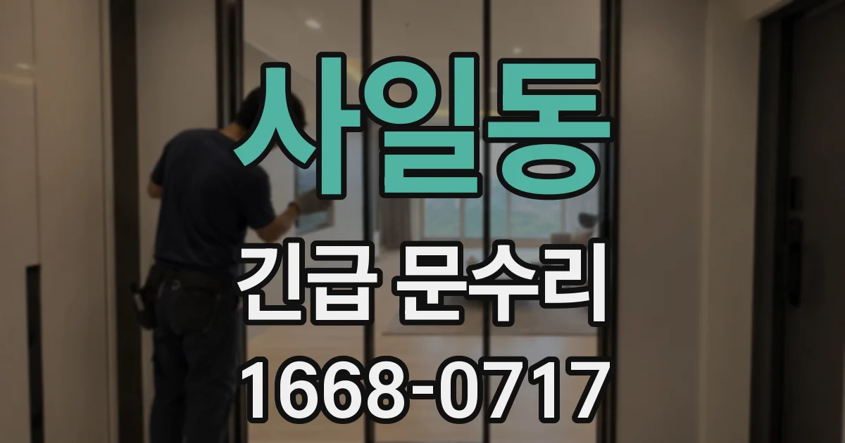 사일동 긴급 문수리