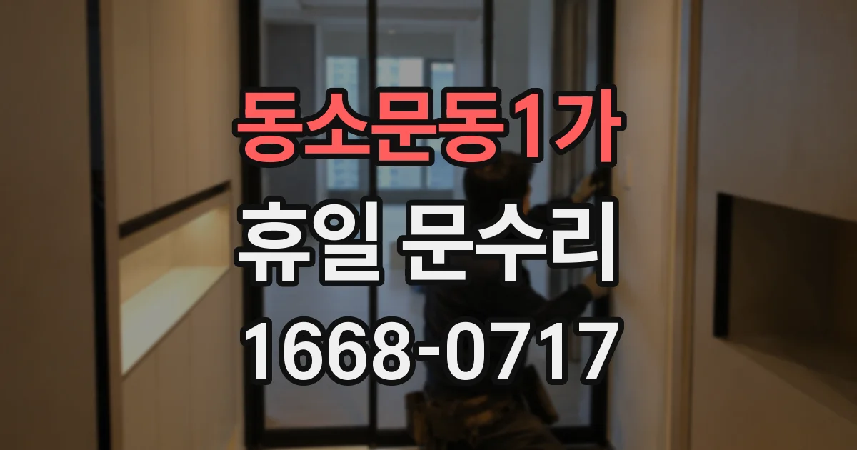 동소문동1가 휴일 문수리
