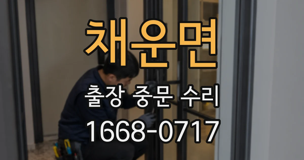 채운면 출장 중문 수리