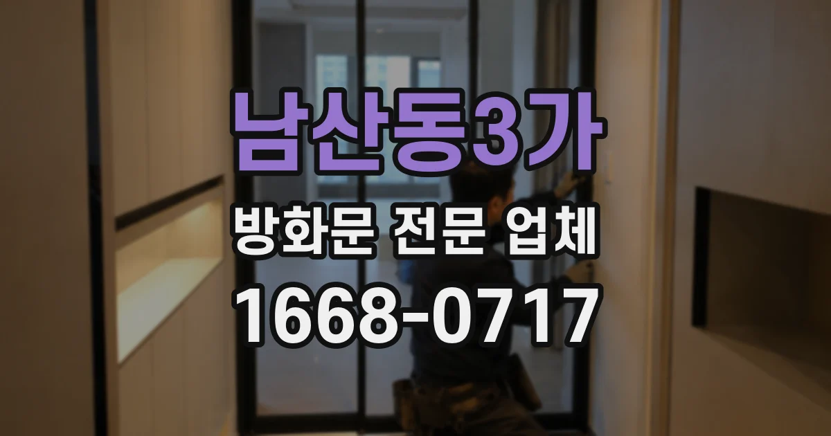 남산동3가 방화문 전문 업체