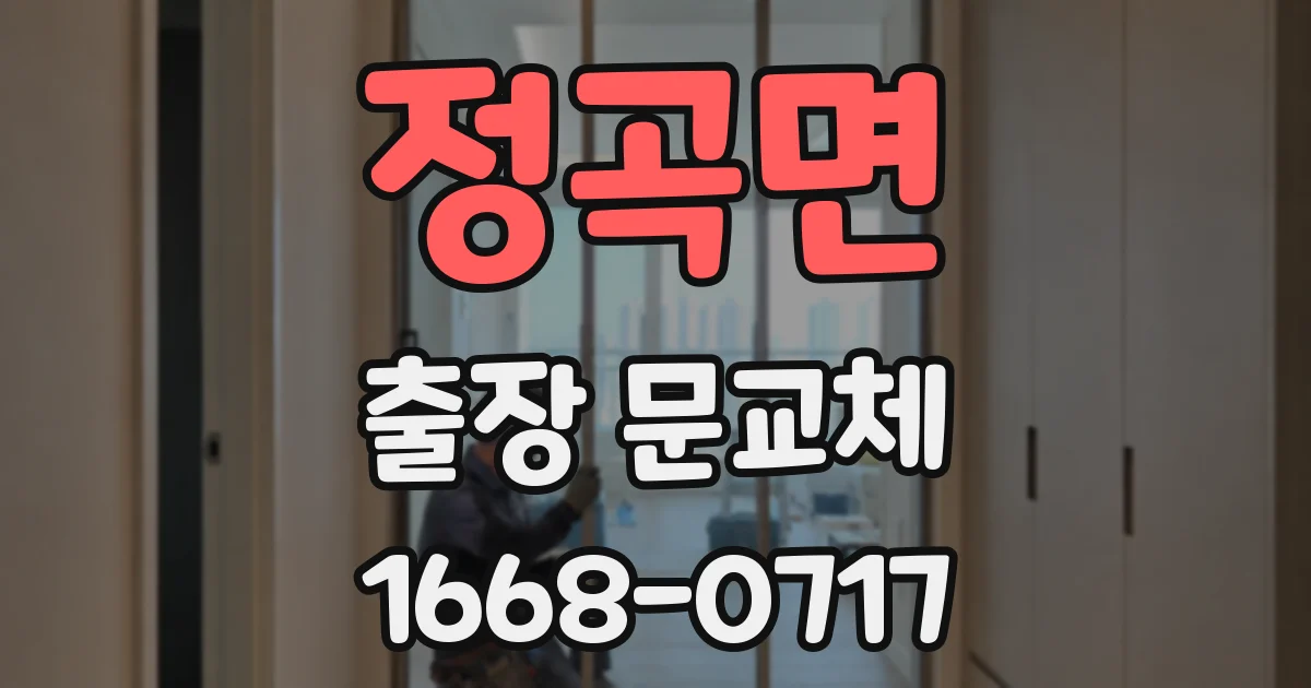 정곡면 출장 문교체