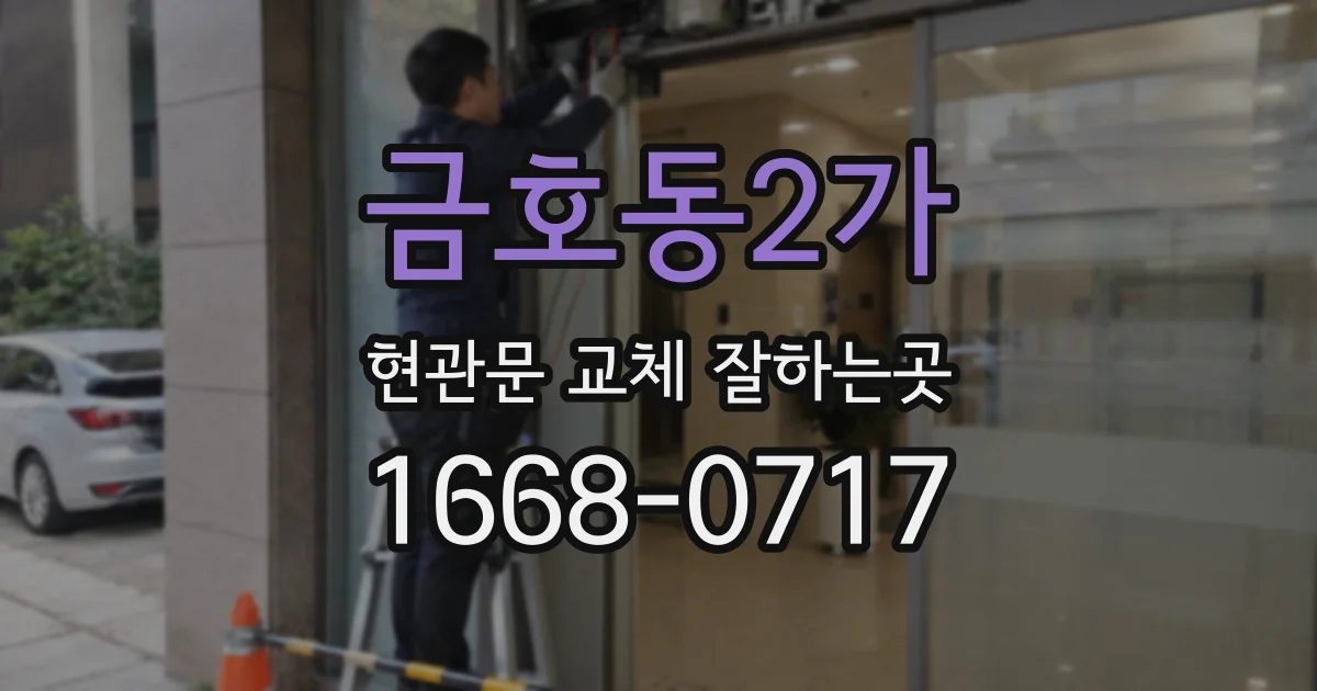 금호동2가 현관문 교체 잘하는곳