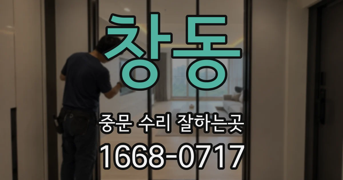 창동 중문 수리 잘하는곳