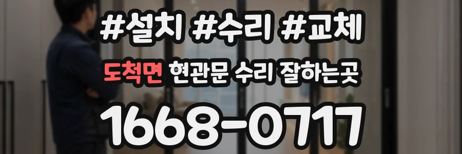 도척면 현관문 수리 잘하는곳