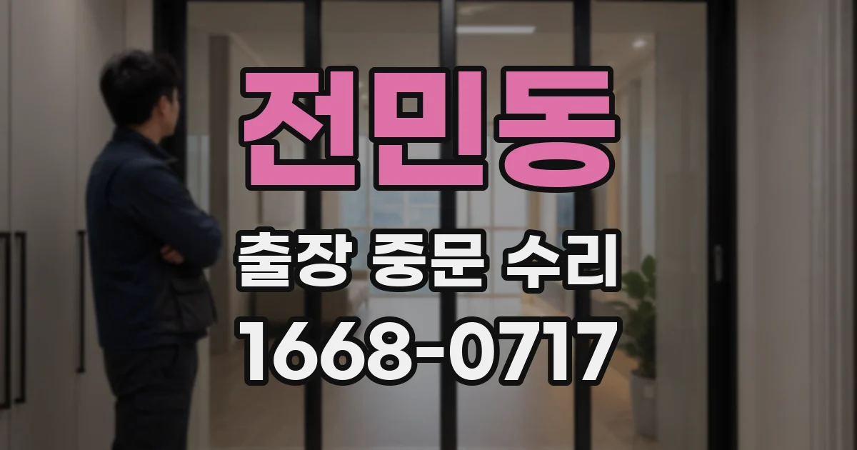전민동 출장 중문 수리