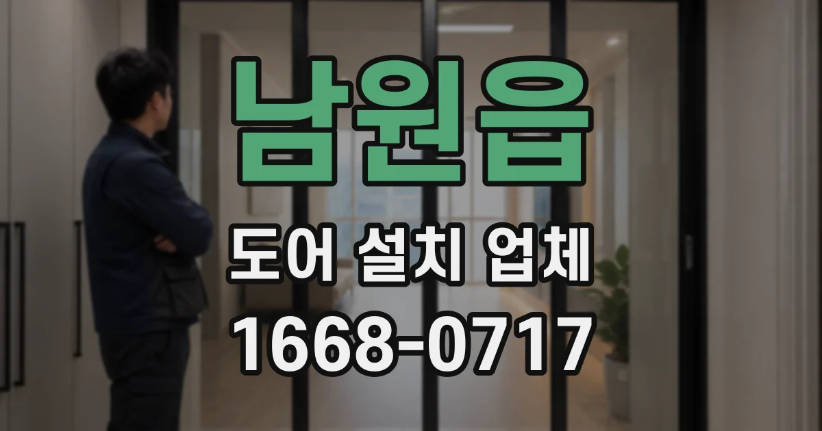 남원읍 도어 설치 업체