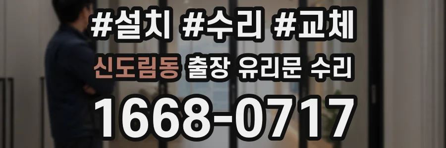 신도림동 출장 유리문 수리