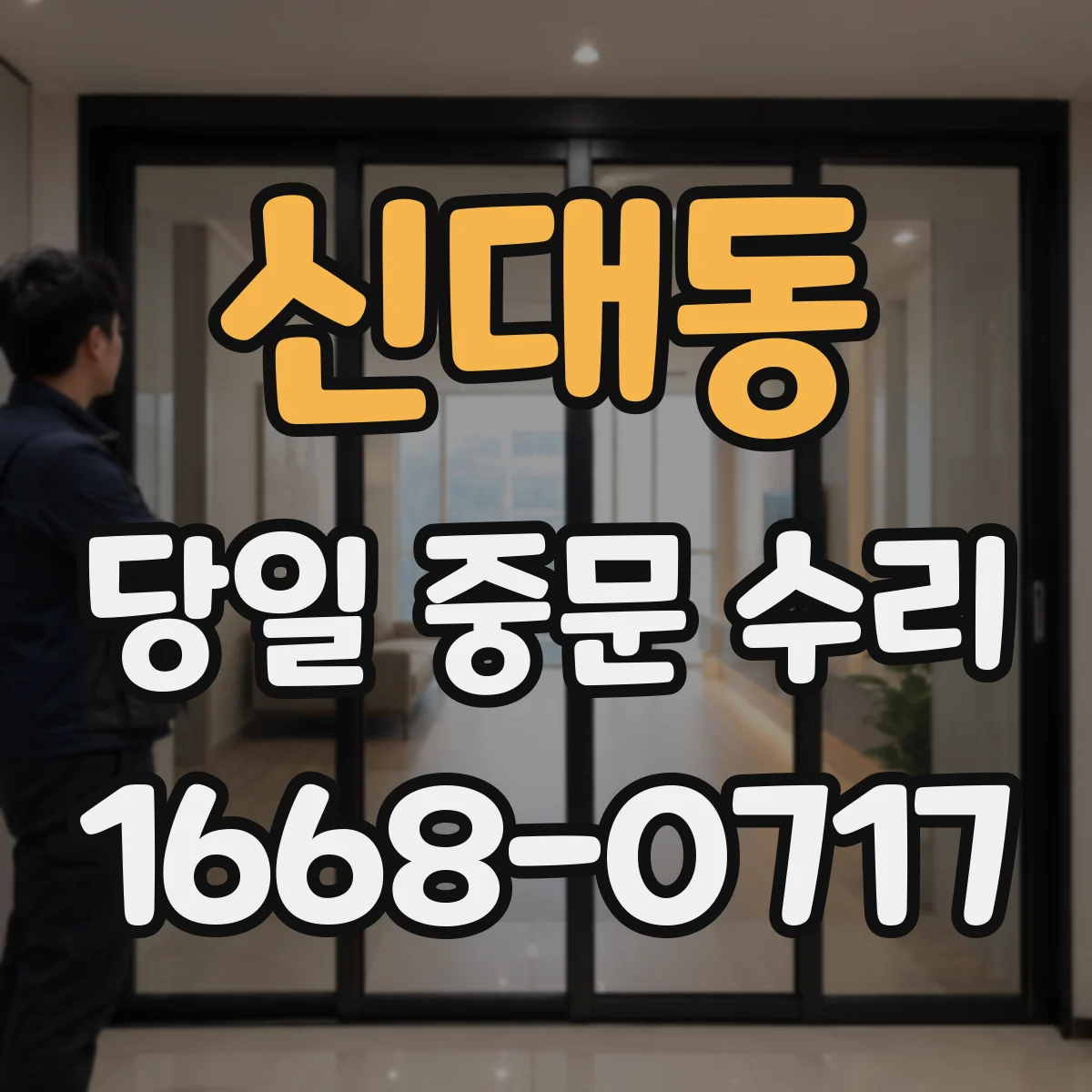 신대동 당일 중문 수리