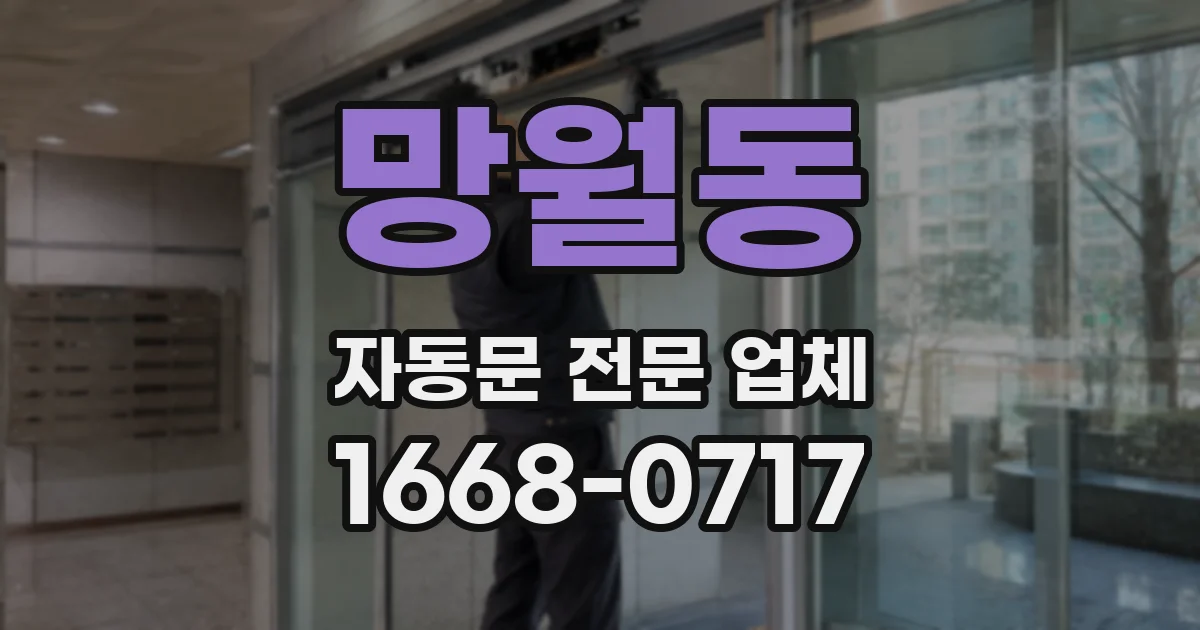 망월동 자동문 전문 업체