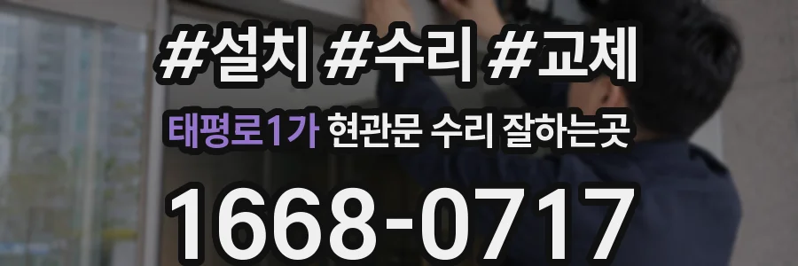 태평로1가 현관문 수리 잘하는곳