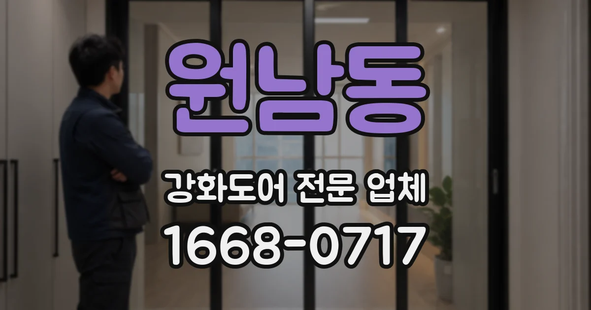 원남동 강화도어 전문 업체