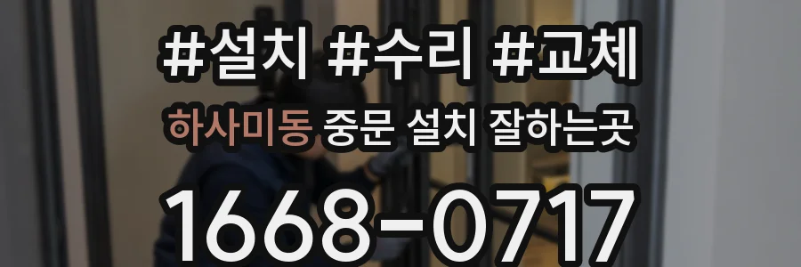 하사미동 중문 설치 잘하는곳