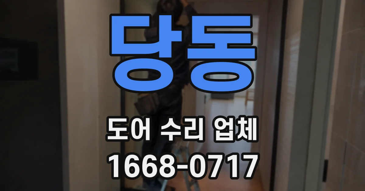 당동 도어 수리 업체