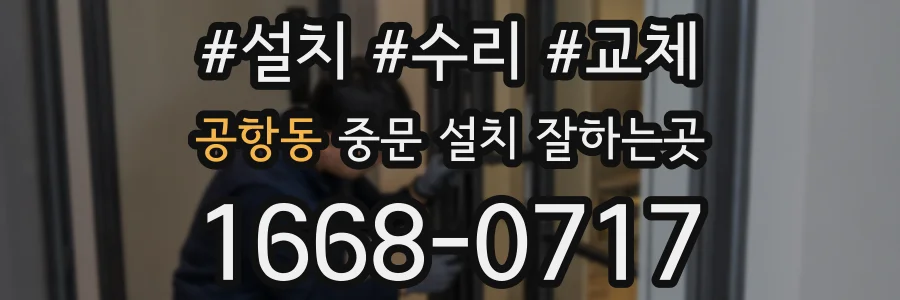 공항동 중문 설치 잘하는곳