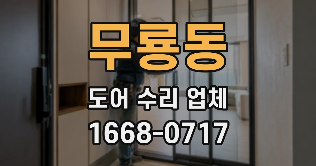 무룡동 도어 수리 업체