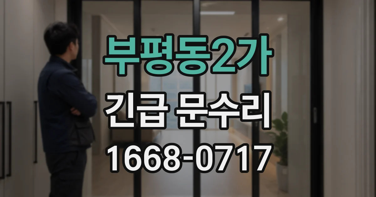 부평동2가 긴급 문수리