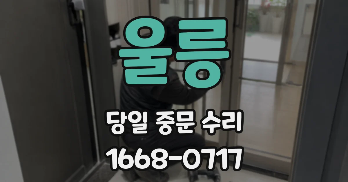 울릉 당일 중문 수리