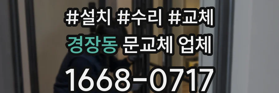 경장동 문교체 업체