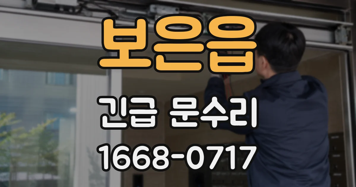 보은읍 긴급 문수리