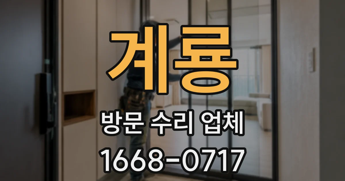 계룡 방문 수리 업체