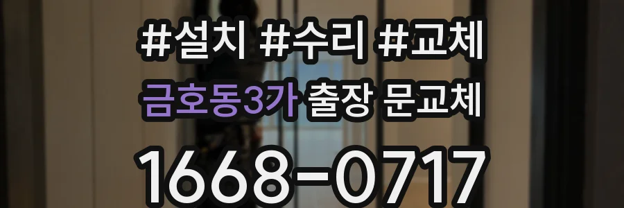 금호동3가 출장 문교체