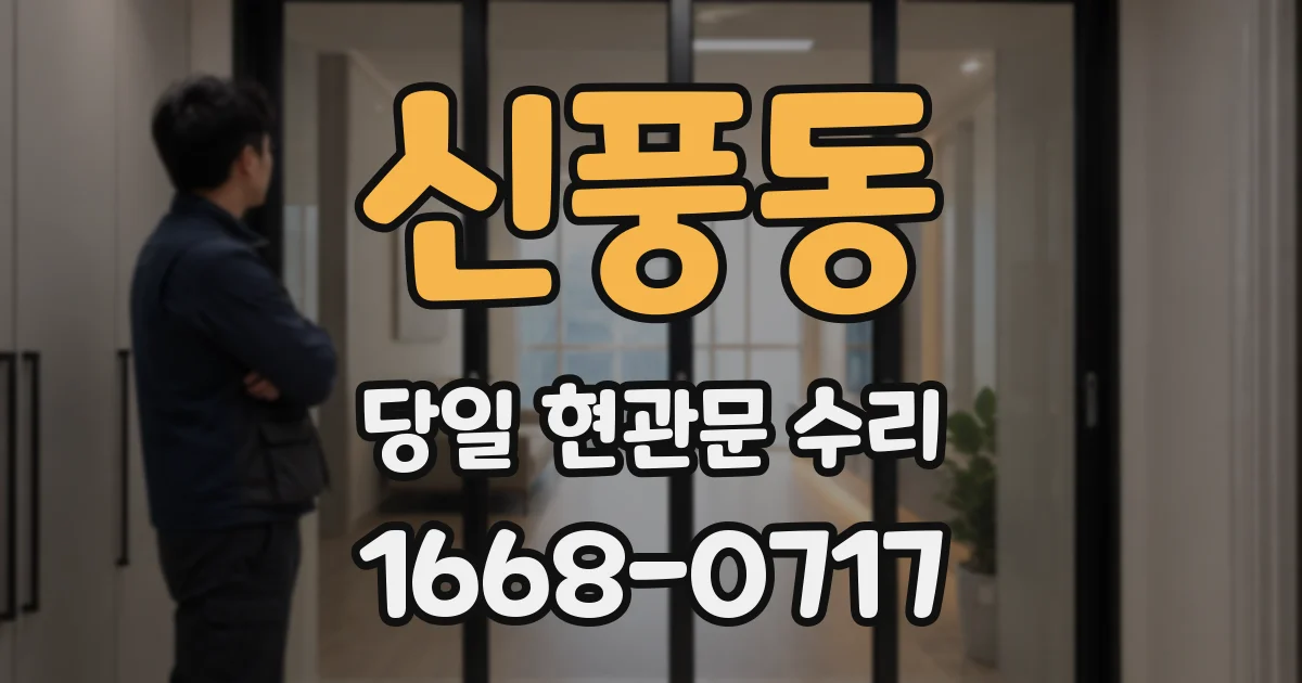 신풍동 당일 현관문 수리