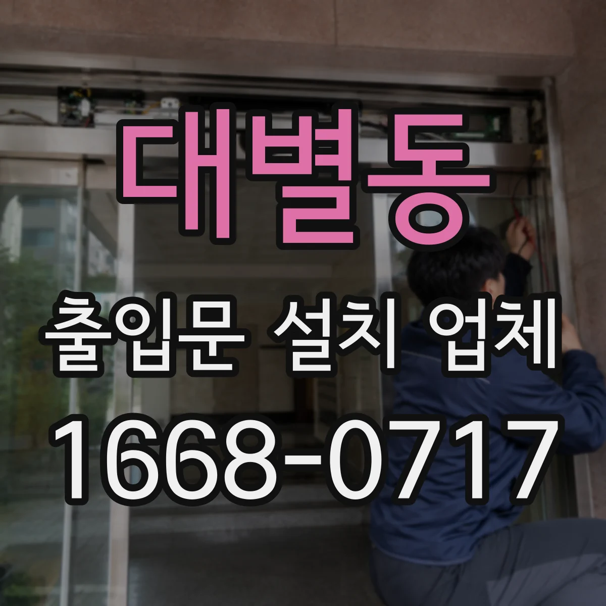 대별동 출입문 설치 업체