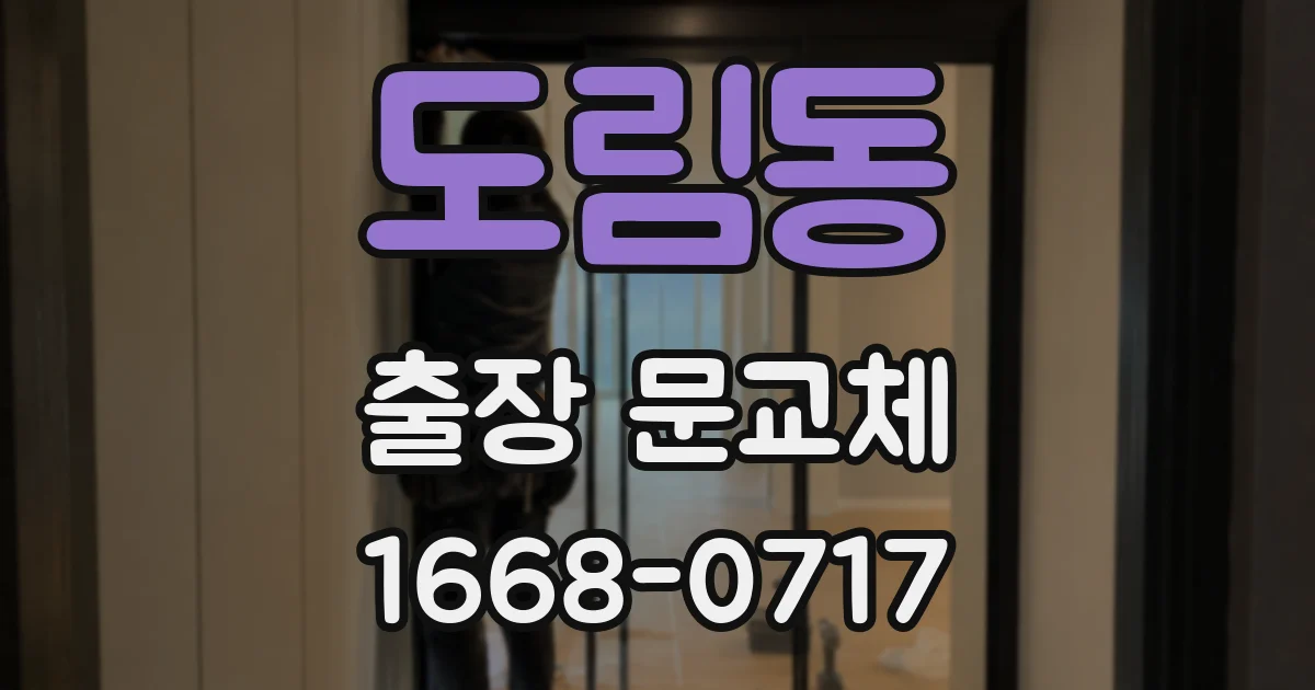 도림동 출장 문교체