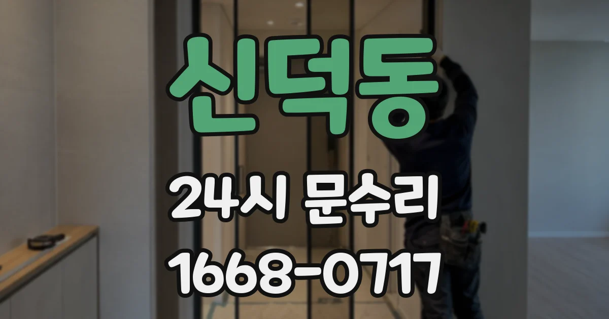 신덕동 24시 문수리