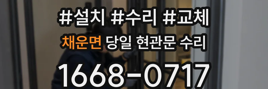 채운면 당일 현관문 수리