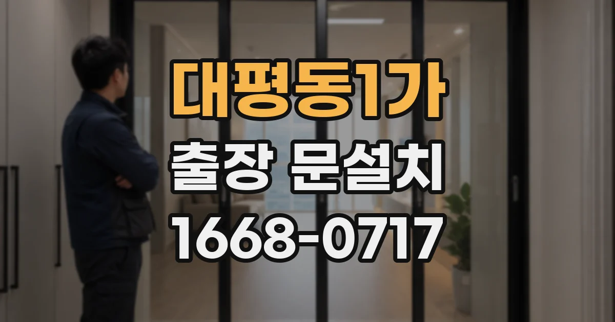 대평동1가 출장 문설치
