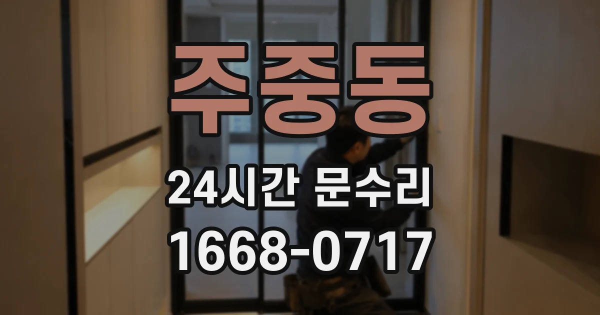 주중동 24시간 문수리