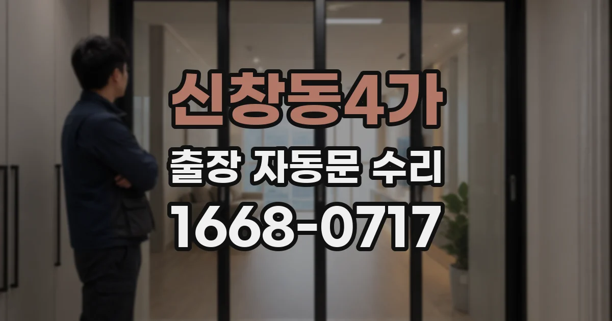 신창동4가 출장 자동문 수리