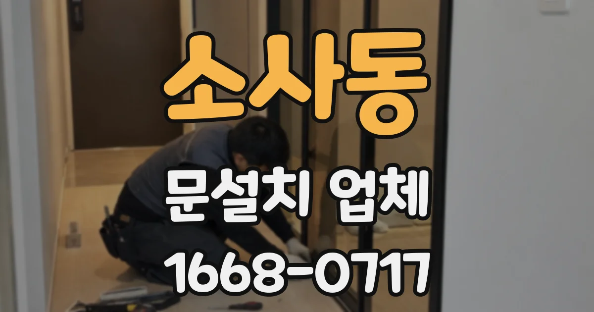 소사동 문설치 업체
