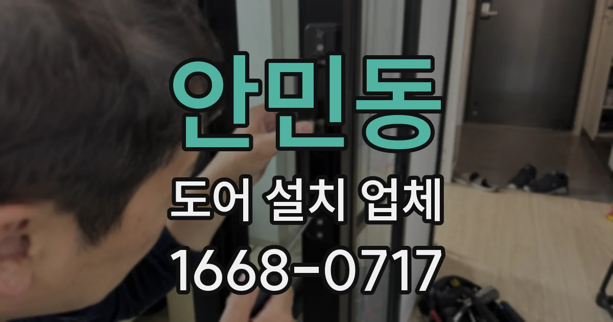 안민동 도어 설치 업체