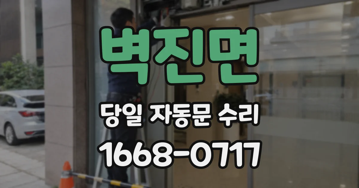 벽진면 당일 자동문 수리