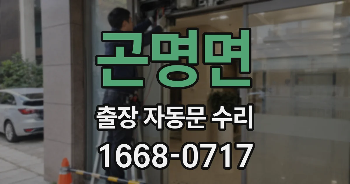 곤명면 출장 자동문 수리