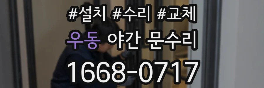 우동 야간 문수리