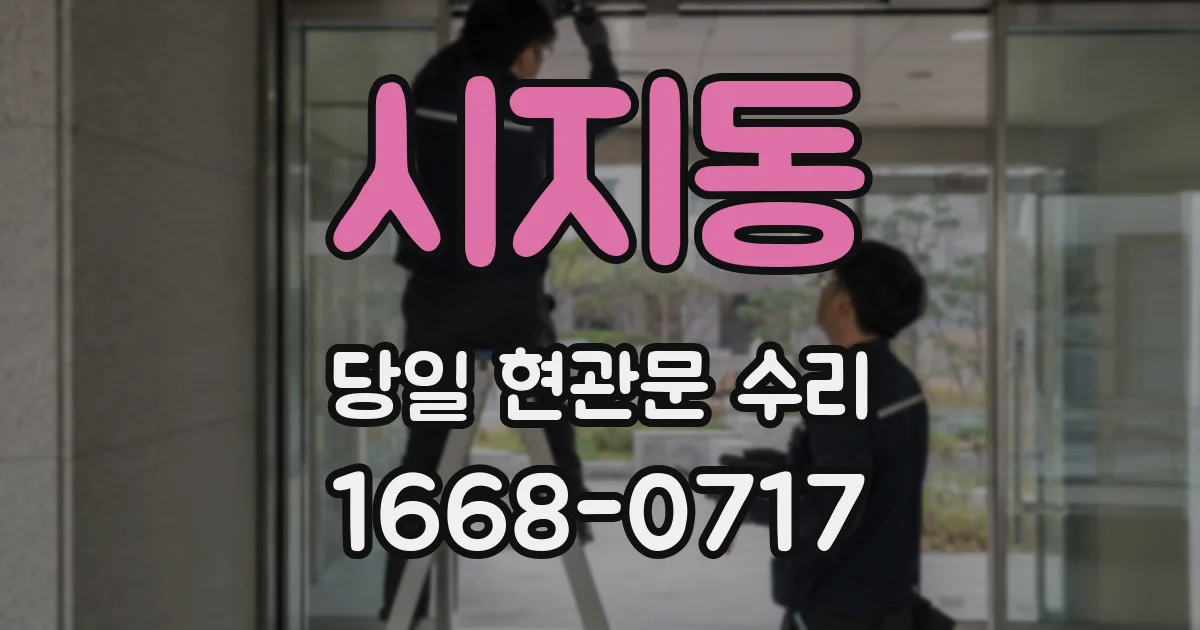 시지동 당일 현관문 수리