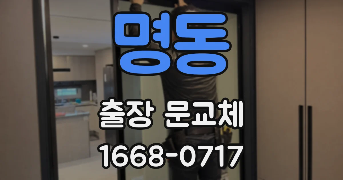 명동 출장 문교체